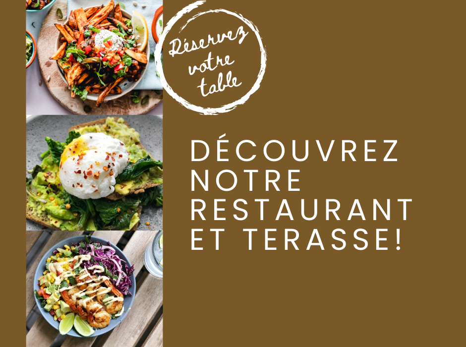Découvrez notre restaurant et terasse!